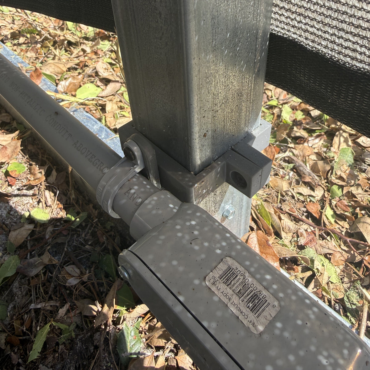 2.5" Square Post Clamp Base Kit – No-Drill Carport Mounting System