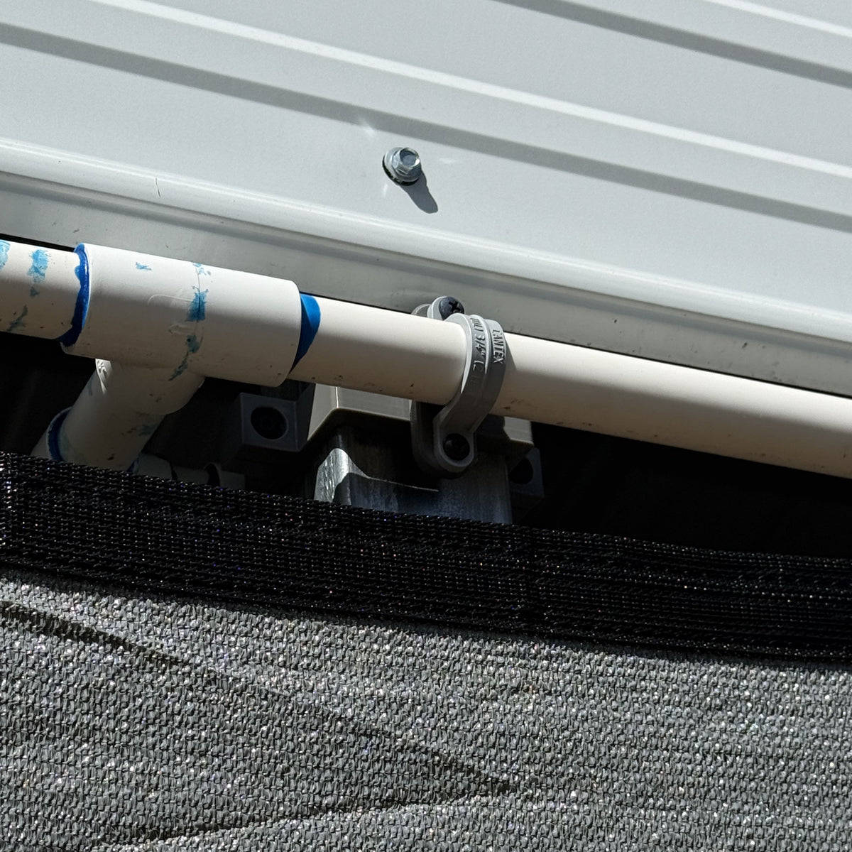 3/4" Conduit & Pipe Strap Adapter – For 2.5" Carport Clamping System