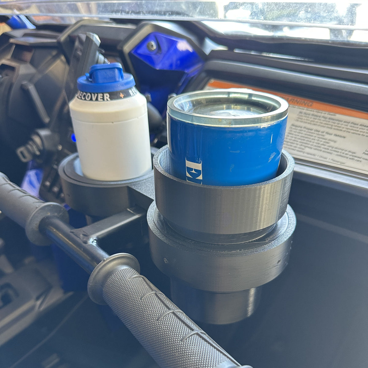 1" Square Double Cup Holder